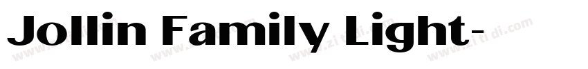 Jollin Family Light字体转换